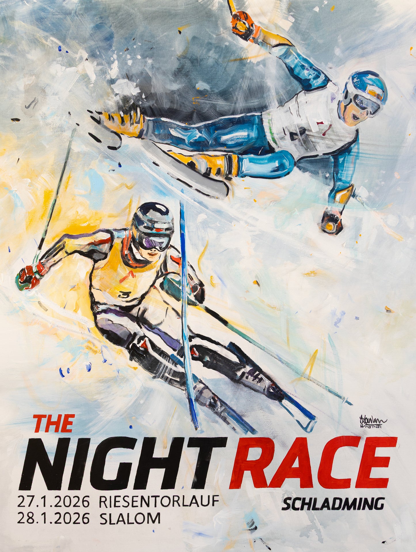 THE NIGHTRACE Kunstplakat 30cmx40cm