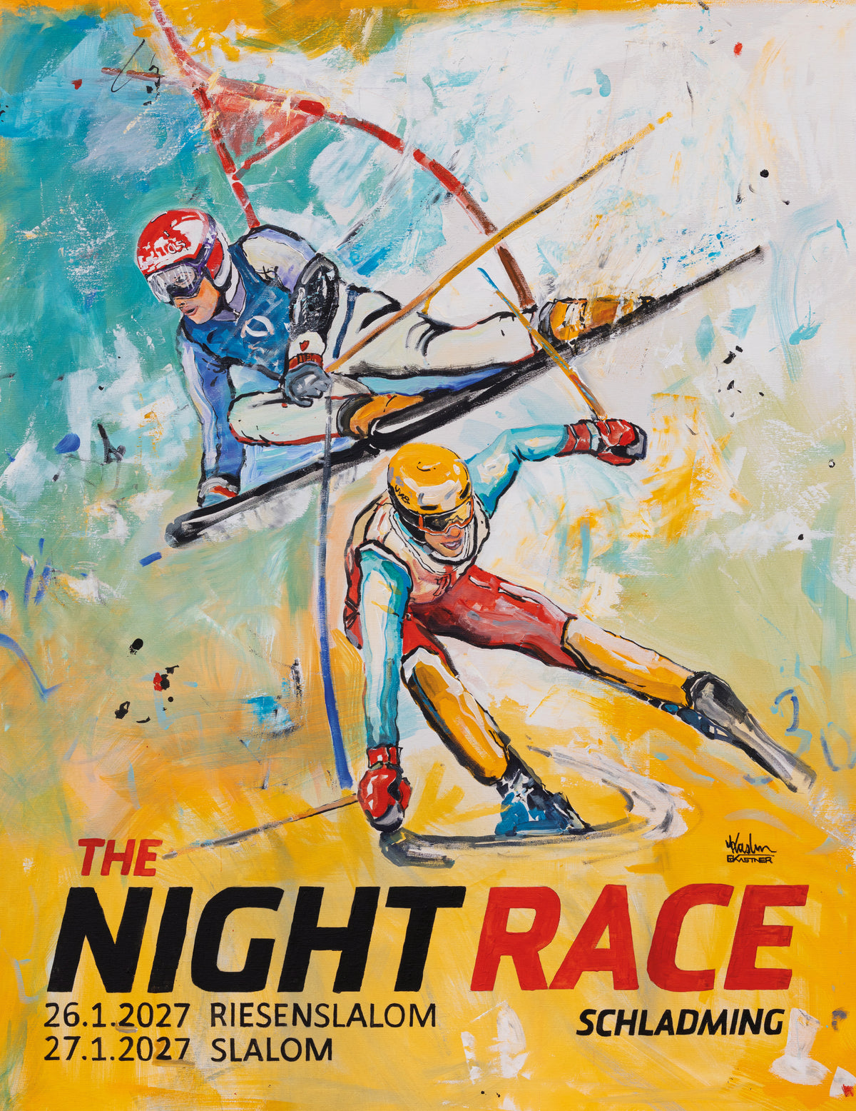 THE NIGHTRACE 2027 Kunstplakat 30cmx40cm