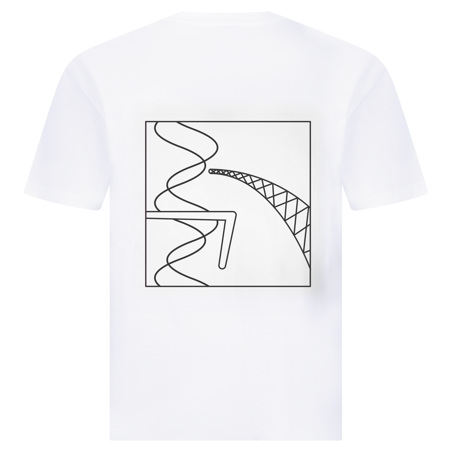 THE NIGHTRACE T-Shirt white/black